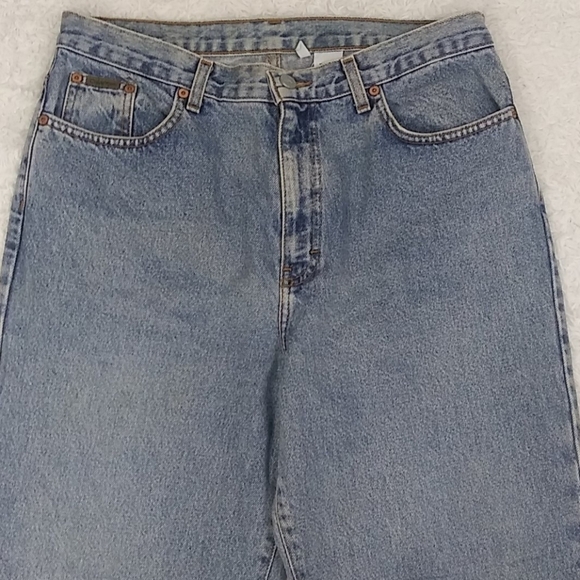 𝅺Calvin Klein Vintage Double Stone Wash High Rise Five Pocket Straight Leg Jean - Picture 4 of 15